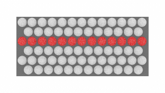 Electron path in straight line